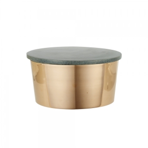 Copper Canister with Stone Lid (Small)